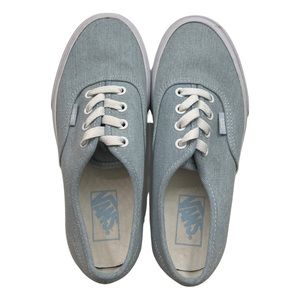 VANS low top lace up sneaker in baby blue - NWOT